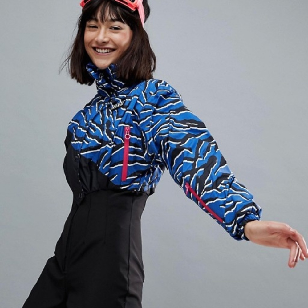 ASOS 4505 Ski Jumpsuit in Zebra Print
